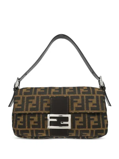 Fendi Zucca Baguette Tote Bag In Pattern