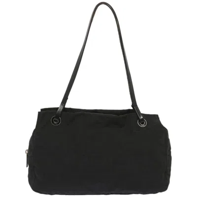 Pre-owned Fendi Zucca Black Canvas Shoulder Bag ()