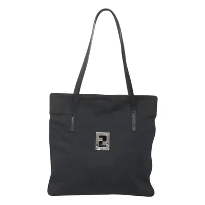 Pre-owned Fendi Zucca Black Synthetic Tote Bag ()