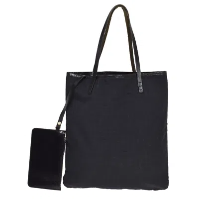 Fendi Zucca Black Synthetic Tote Bag ()