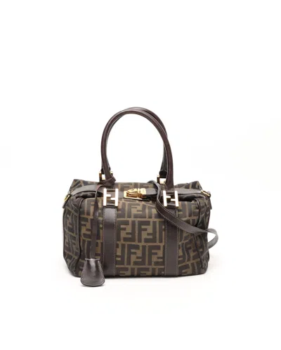 Fendi Zucca Boston Bag