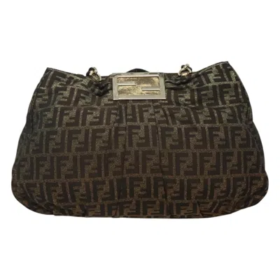 Pre-owned Fendi Zucca Brown Canvas Tote Bag ()