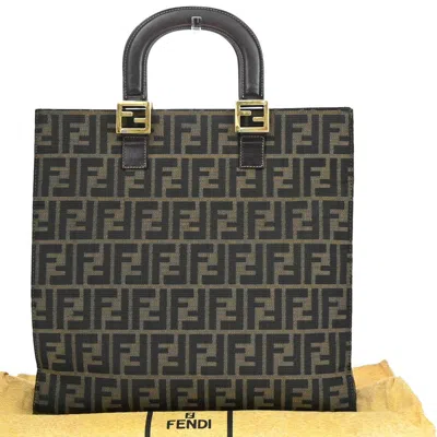 Fendi Zucca Brown Canvas Tote Bag ()