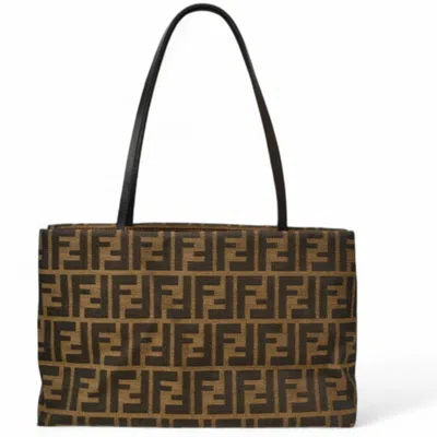 Pre-owned Fendi Zucca Brown Zucca Tote Bag ()