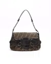 Fendi Zucca Buckle Shoulder Bag