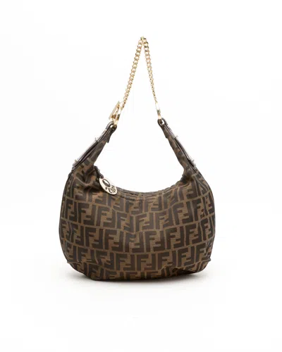 Fendi Zucca Chain Shoulder Bag