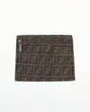 Fendi Zucca Cosmetic Pouch In Brown