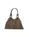 Fendi Zucca Devil Trapezio Bag In Brown