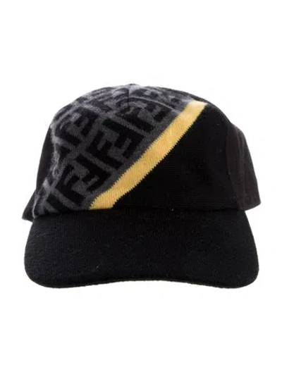 Pre-owned Fendi Zucca Fabric Baseball Cap. In Multi