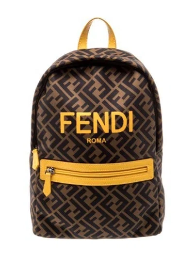 Pre-owned Fendi Zucca Ff Backpack 2024 In Brown