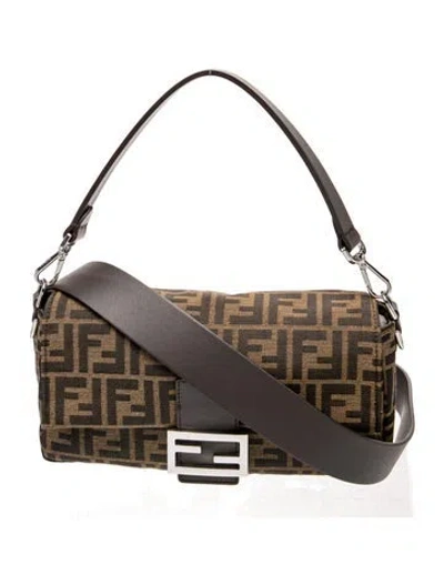 Pre-owned Fendi Zucca Ff Baguette 2025 In Gray