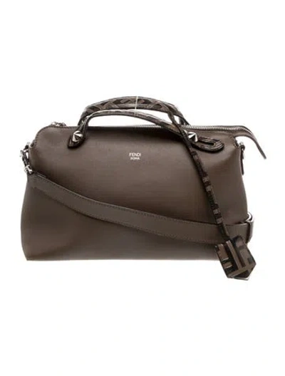Pre-owned Fendi Zucca Ff By The Way Medium In Brown