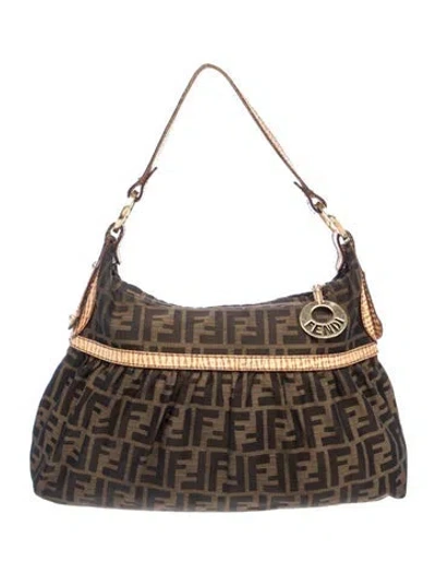 Pre-owned Fendi Zucca Ff Chef In Brown