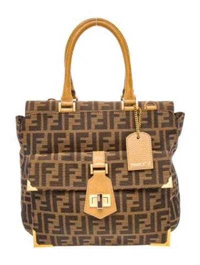 Pre-owned Fendi Zucca Ff Classico No. 3 W/ Strap In Multi