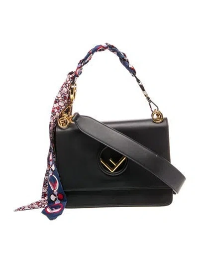 Pre-owned Fendi Zucca Ff Kan I F In Black