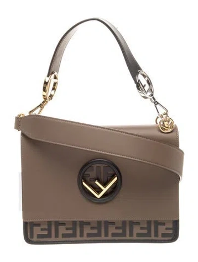 Pre-owned Fendi Zucca Ff Kan I F In Brown