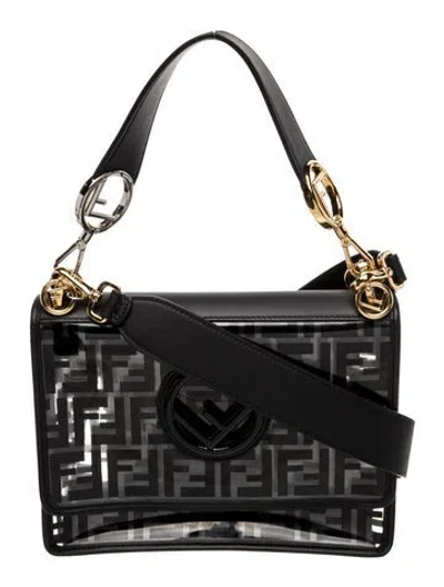 Pre-owned Fendi Zucca Ff Kan U In Black