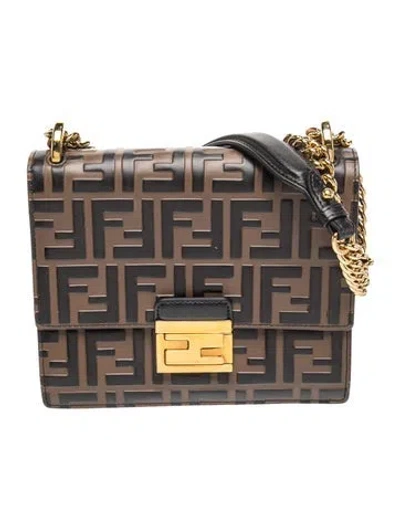 Pre-owned Fendi Zucca Ff Kan U In Brown
