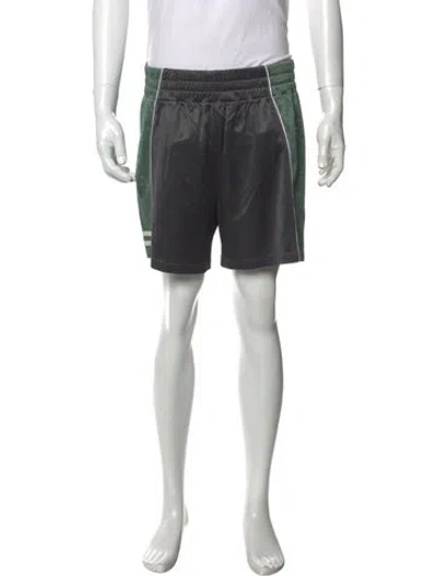 Pre-owned Fendi Zucca Ff Logo Athletic Shorts In Black