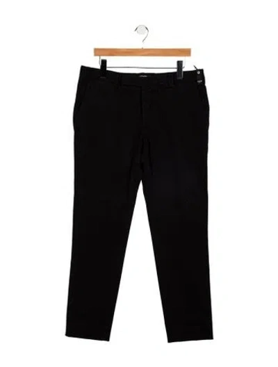 Pre-owned Fendi Zucca Ff Logo Chinos In Black