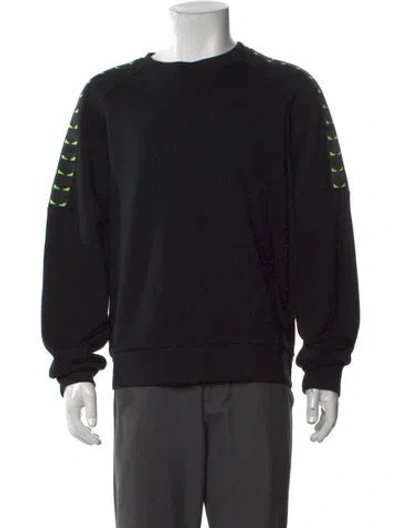 Pre-owned Fendi Zucca Ff Logo Graphic Print Sweatshirt In Black/brown/neutrals
