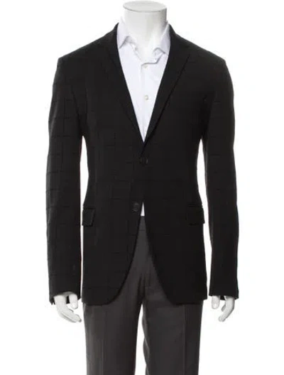 Pre-owned Fendi Zucca Ff Logo Jacket In Black