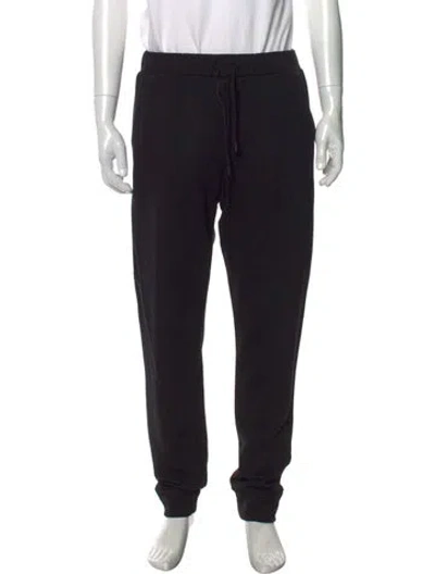 Pre-owned Fendi Zucca Ff Logo Joggers In Black