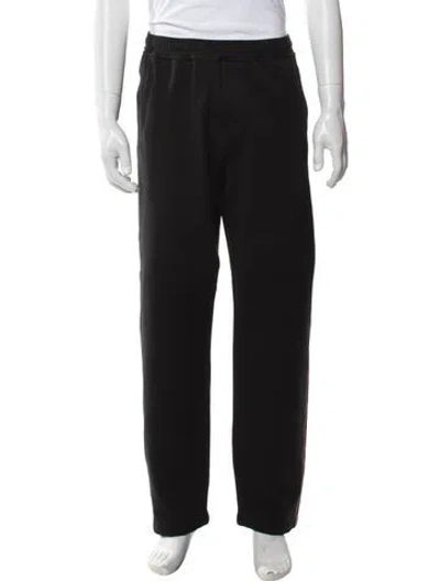 Pre-owned Fendi Zucca Ff Logo Joggers In Black