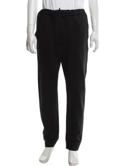 Pre-owned Fendi Zucca Ff Logo Joggers In Black