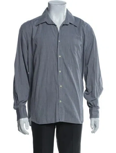 Pre-owned Fendi Zucca Ff Logo Long Sleeve Shirt In Black