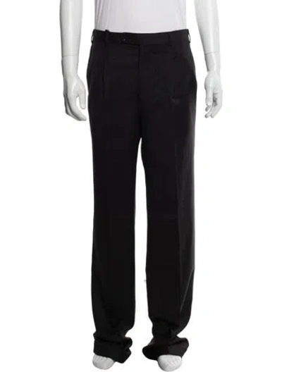 Pre-owned Fendi Zucca Ff Logo Pants In Black