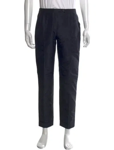 Pre-owned Fendi Zucca Ff Logo Pants In Blue