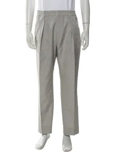 Pre-owned Fendi Zucca Ff Logo Pants In Gray