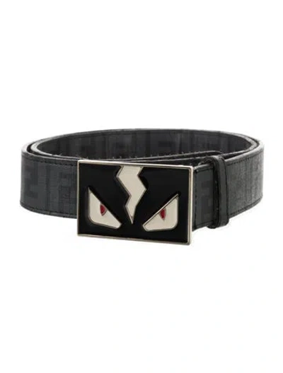 Pre-owned Fendi Zucca Ff Logo Waist Belt In Multi
