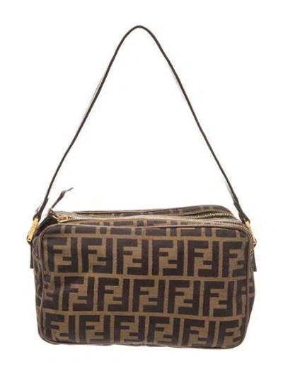 Pre-owned Fendi Zucca Ff Mama In Brown