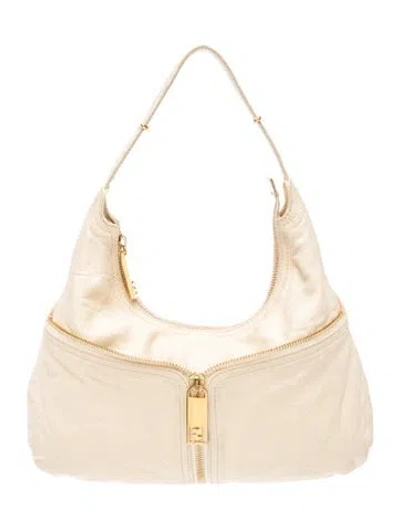 Pre-owned Fendi Zucca Ff Mama In Neutrals