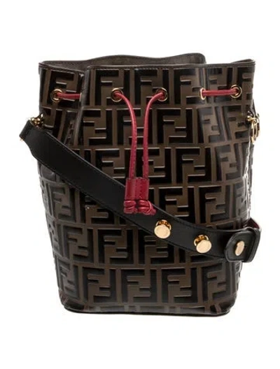Pre-owned Fendi Zucca Ff Mon Tresor In Brown