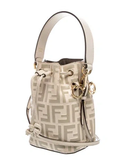 Pre-owned Fendi Zucca Ff Mon Tresor In Neutrals