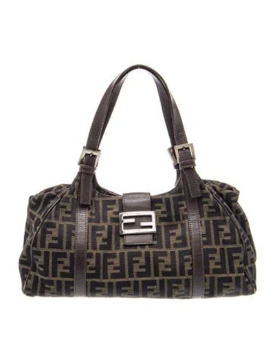 Pre-owned Fendi Zucca Ff Shoulder Bag In Multi