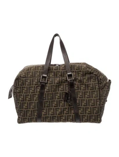 Pre-owned Fendi Zucca Ff Vintage In Brown