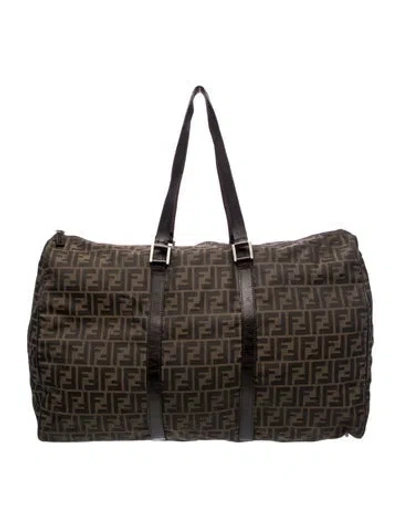 Pre-owned Fendi Zucca Ff Vintage In Brown