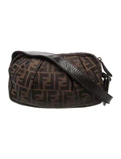 Pre-owned Fendi Zucca Ff Vintage Vintage In Brown
