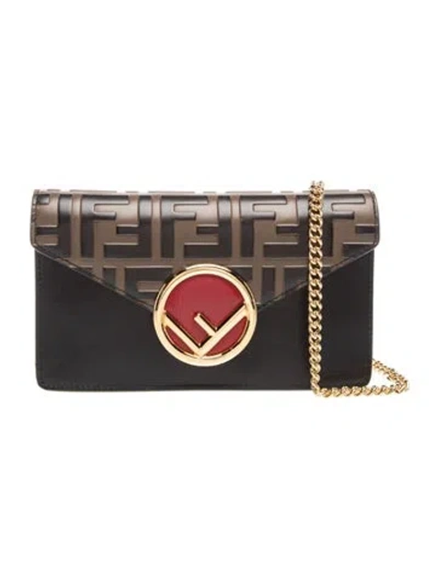 Pre-owned Fendi Zucca Ff Zucca Ff Belt Bag In Black