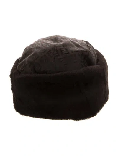 Pre-owned Fendi Zucca Fur W/ Tags In Brown