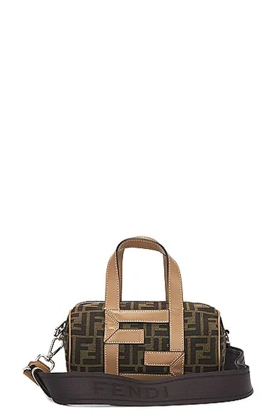 Fendi Zucca Handbag In Brown
