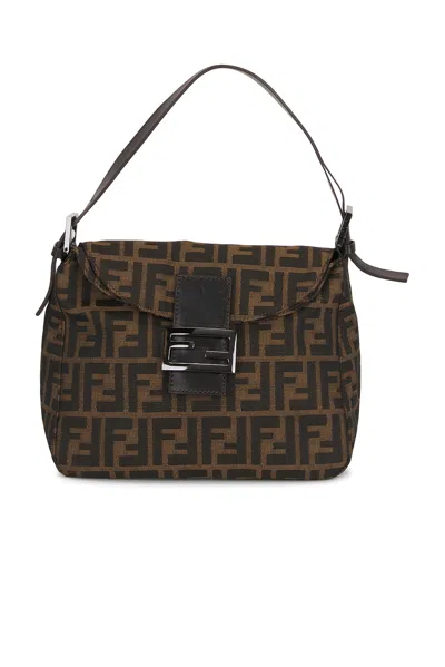 Pre-owned Fendi Zucca Hobo Bag In Brown