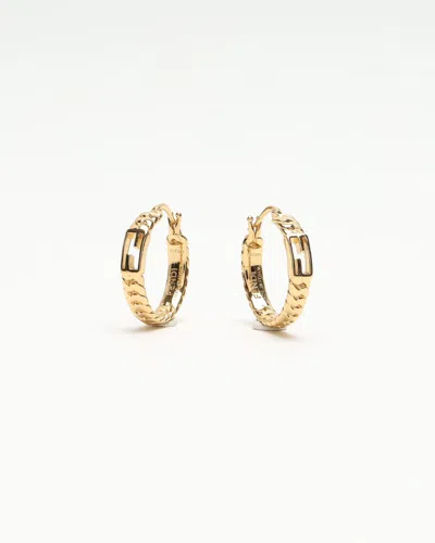Fendi Zucca Hoop Earrings