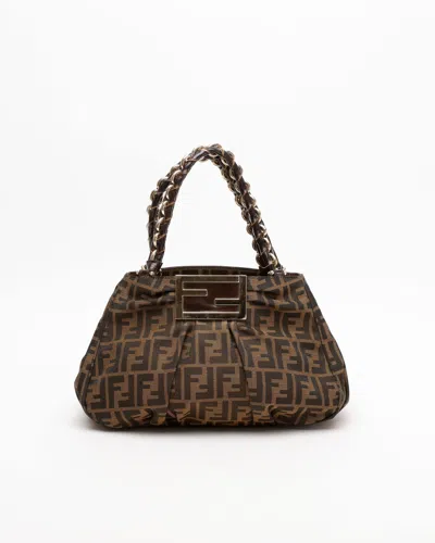 Fendi Zucca Mia Chain Bag