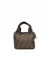 Fendi Zucca Mini Handbag In Brown