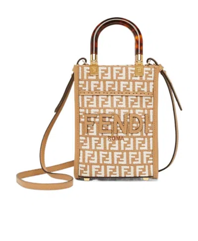 FENDI FENDI MINI SUNSHINE SHOPPER BAG